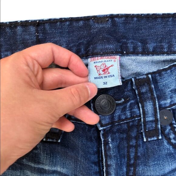 Vintage True Religion Jeans Size 32 BILLY SUPER T Blue - Picture 7 of 9